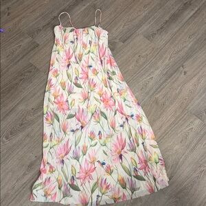 H&M Cream and Pink Dress